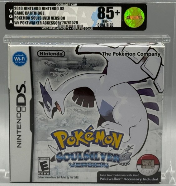 Pokemon SoulSilver Version Nintendo DS Pokewalker Bundle Sealed VGA 85+ Graded